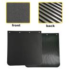 ASTAMOTOR Black Rubber Mud Flaps for Semi Trucks