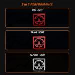 LED DRL Brake Light for 2" Trailer Hitches