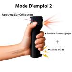 3-in-1 Women's Safety Alarm & Pepper Spray Keychain