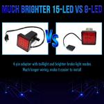 LED Trailer Hitch Lights for 2" Receiver