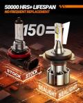 SEALIGHT H4/9003 LED Headlight Bulbs - 36000LM