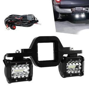 4 Inch LED Work Lights with Tow Hitch Bracket