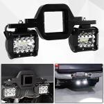 4 Inch LED Work Lights with Tow Hitch Bracket