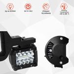 4 Inch LED Work Lights with Tow Hitch Bracket