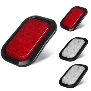 LBRST 12 LED Rectangle Truck Trailer Brake Lights