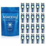 20-Pack T5 LED Dash Bulb Lights - Ice Blue