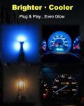 20-Pack T5 LED Dash Bulb Lights - Ice Blue
