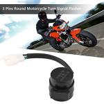 3-Pin Round LED Turn Signal Flasher for Motorcycles