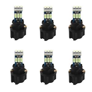 Ice Blue T5 LED Bulbs for Car Dash - 6 Pack