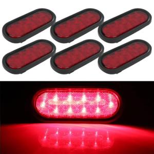 6" Oval LED Trailer Light Kit with 10 Markers