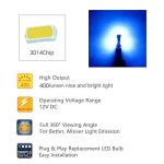 Ice Blue T5 LED Bulbs for Car Dash - 6 Pack