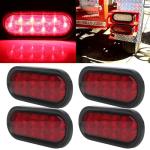 LED Trailer Lights Kit - Waterproof 4x Oval Set