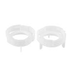Motoforti 2pc Headlight Bulb Retainer Ring Set
