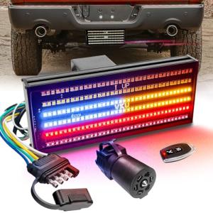 7 Pin Hitch Strobe Light with 6 Lighting Modes