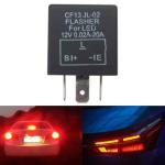 2 Pack Adjustable 3-Pin LED Flasher Relay