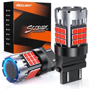 Brilliant Red 3157 LED Strobe Brake Lights - 2 Pack