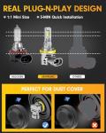 Ursprung H11 9005 LED Bulbs, 6500K Cool White