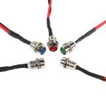 Blue 8mm LED Dash Indicator Lights - 4 Pack