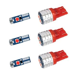 Bright Red LED Dash Bulbs for Jeep Cherokee XJ