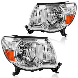 DWVO Chrome Headlight Assembly for Toyota Tacoma 2005-2011