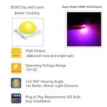 Custom Pink LED Dash Lights for Dodge Ram 2002-2006