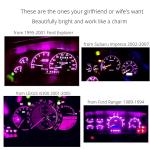 Custom Pink LED Dash Lights for Dodge Ram 2002-2006