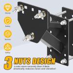 Heavy Duty Spare Tire Carrier for Trailers, Holds 160 Lbs