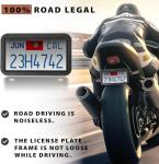 Silicone Motorcycle License Plate Frame for 4x7 inch plate