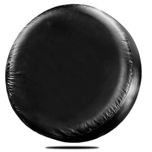 Black PU Leather Spare Tire Cover for Jeep, Trailer, SUV, Truck