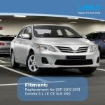 LABLT Replacement Headlights for 2011-2013 Corolla