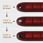 LED Red Trailer Brake Light Bar, 2 Pack