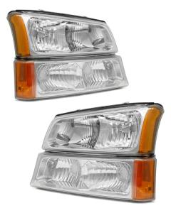 Chevy Silverado Headlight Assembly 2003-2006 Pair