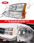 Chevy Silverado Headlight Assembly 2003-2006 Pair