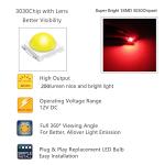 Bright Red Dashboard LED Indicator Bulbs for BMW