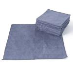 Microfiber Cleaning Cloth: 12-Pack Grey, 12.6"x12.6" - High Performance