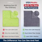 Microfiber Cleaning Cloth: 12-Pack Grey, 12.6"x12.6" - High Performance