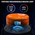 AnTom Wireless Magnetic Amber Strobe Light