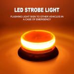 AnTom Wireless Magnetic Amber Strobe Light