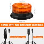 AnTom Wireless Magnetic Amber Strobe Light