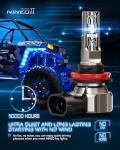 NINEO H11 9005 Combo Bulbs - 300% Brighter