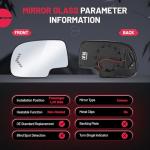 Heated Mirror Glass for Chevy Silverado Suburban Tahoe