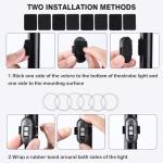 6PCS Wireless LED Car Lights with Remote Control