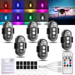 6PCS Wireless LED Car Lights with Remote Control