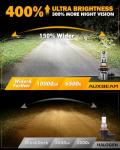Auxbeam H10 Fog Lights - 10000LM Super Bright