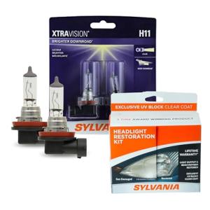 H11 XtraVision Bulbs & Headlight Restoration Kit