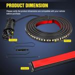 Nilight 70-Inch Truck LED Running Board Lights Set