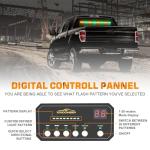 35" Amber Green Emergency Strobe Light Bar