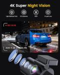 4K Dual Dash Cam with WiFi & App Control