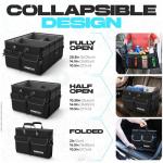 FORTEM Collapsible Car Trunk Organizer with Adjustable Straps