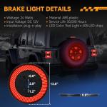 KARSAM LED Spare Tire Brake Light for Jeep Wrangler